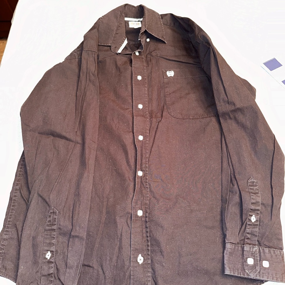 Cinch Western Shirt Black Size Extra Small